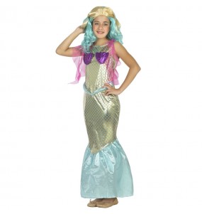 Disfraz de Sirena del mar para niña