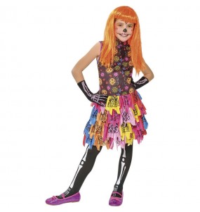 Disfraz de Skelita multicolor para niña