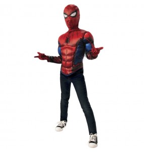 Disfraz de Spiderman pecho musculoso para niño
