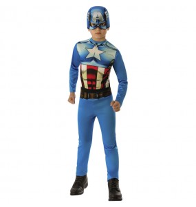 Disfraz de Superhéroe Capitán América classic para niño