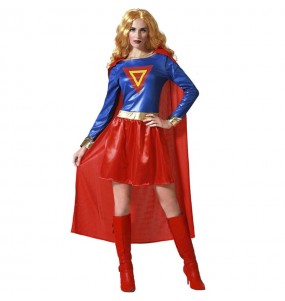 Disfraz de superheroína cómic para mujer
