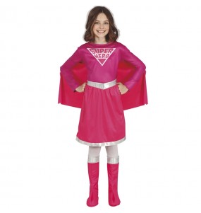 Disfraz de Superheroína rosa para niña
