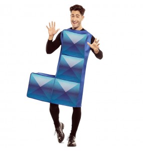 Disfraz de Tetris Azul Oscuro para hombre