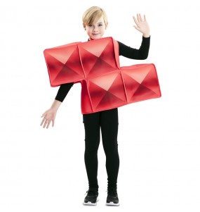 Disfraz de Tetris Rojo para niños