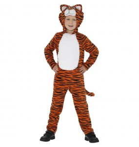 Disfraz de Tigre naranja y negro para niño