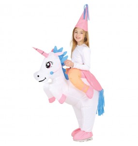 Disfraz de Unicornio a Hombros hinchable para niños