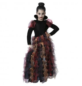 Disfraz de Vampiresa con harapos de colores para niña