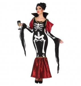 Disfraz de Vampiresa Esqueleto para mujer