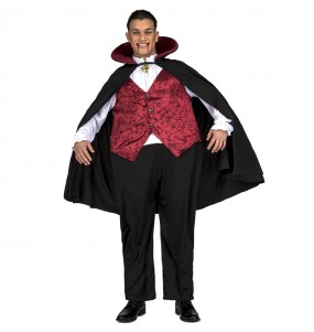 Disfraz de Vampiro Drácula Gordinflón para adulto