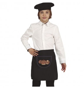 Disfraz de Vendedor de castañas negro para niño