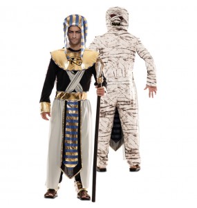 Disfraz Doble de Egipcio y Momia adulto