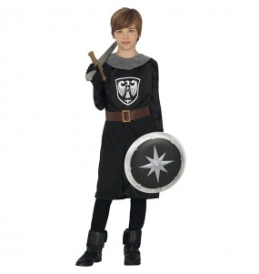 Disfraz de Guerrero Medieval oscuro para niño 