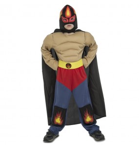 Disfraz de Luchador Mexicano Rey Mysterio para niño
