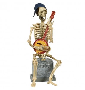 Esqueleto con banjo decoración