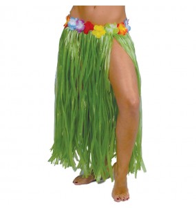 Falda Hawaiana larga verde