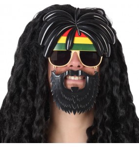Gafas Rastafari con barba