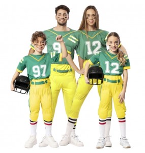 Disfraces Jugadores Fútbol Americano Verdes para grupos y familias