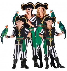 Disfraces Piratas Parrot para grupos y familias