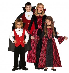 Disfraces Vampiros Conde Drácula para grupos y familias