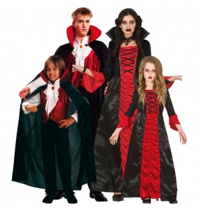 Disfraces Vampiros Drácula para grupos y familias