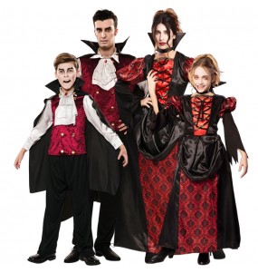 Disfraces Vampiros Elegantes para grupos y familias