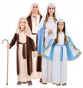 Disfraces Virgen María y San José para grupos y familias