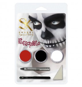 Kit Maquillaje Esqueleto Halloween