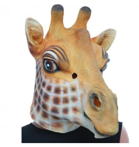 Máscara de jirafa de látex