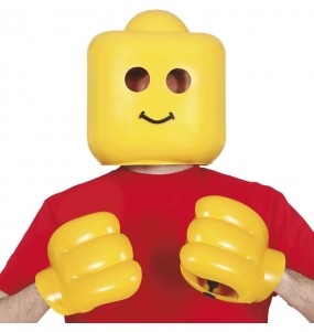 Máscara y manos Lego