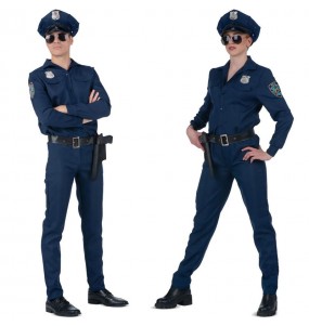 Pareja Policías Azules