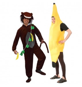 Pareja Mono y Plátano