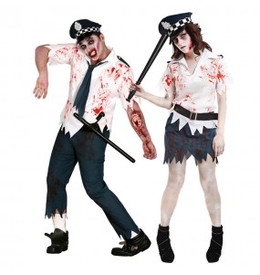 Pareja Policias Zombies