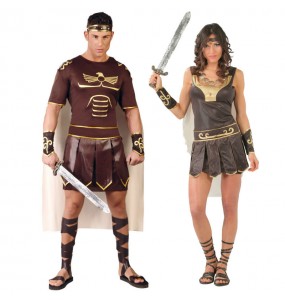 Pareja Gladiadores Romanos