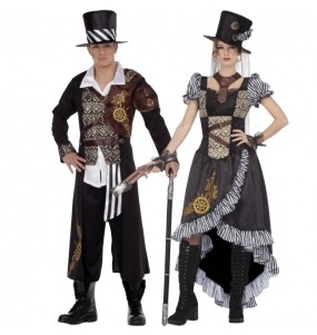 Lord y Lady Steampunk para disfrazarte en pareja