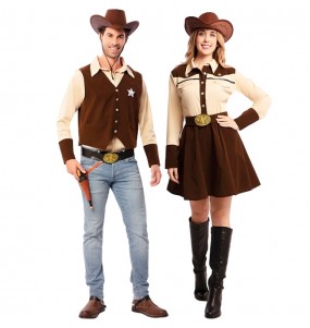 Sheriffs del Condado para disfrazarte en pareja