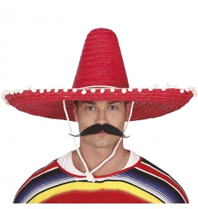 Sombrero de Mexicano rojo