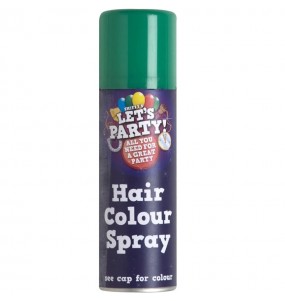 Spray de pelo color verde 