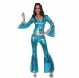 Disfraz de Disco Azul para mujer