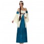 disfraz dama medieval mujer azul