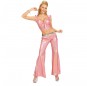 Disfraz de Pantalón Holográfico rosa
