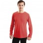 Camiseta roja para adulto de manga larga