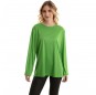 Camiseta verde para mujer de manga larga