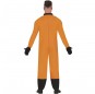 Disfraz de Astronauta naranja para hombre Espalda