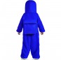 Disfraz de Among Us azul para niño espalda