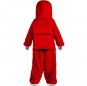 Disfraz de Among Us rojo para niño espalda