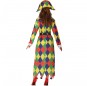 Disfraz de Arlequín Multicolor para mujer espalda