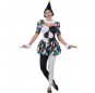 Disfraz de Arlequín Picas multicolor para mujer