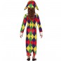 Disfraz de Arlequina Multicolor para niña espalda