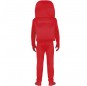 Disfraz de Astronauta Among us rojo para hombre espalda