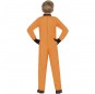 Disfraz de Astronauta naranja para niño Espalda